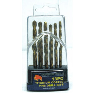 Brocas de titanio HSS,13 pzas,1/16" - 1/4" - Image 1