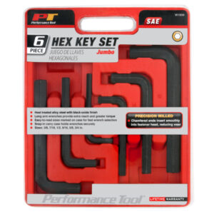 Llaves hex 6 pzas tamaño jumbo SAE - Image 1