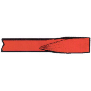 Cinsel angosto,zanco redo/collarin oval,0.68" x 9" - Image 1